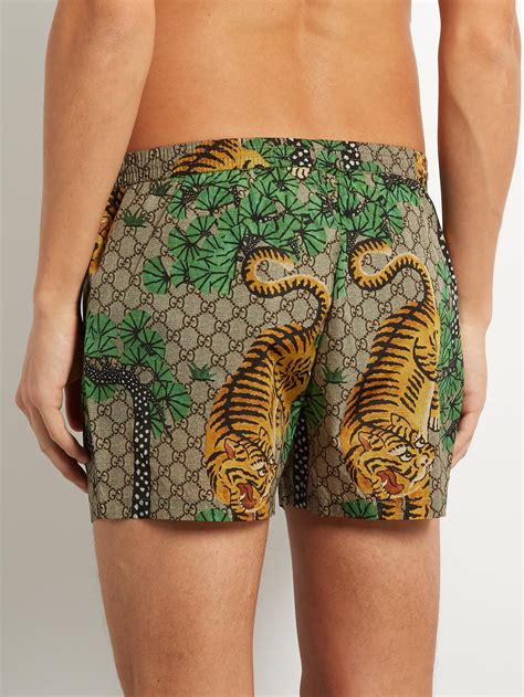 gucci bathing suit mens|gucci bengal swim shorts.